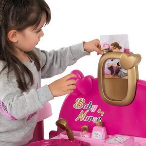 Большой игровой набор для куклы Baby Nurse 150*72 см, 23 предмета Smoby фото 6