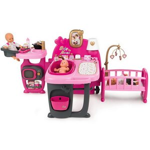 Большой игровой набор для куклы Baby Nurse 150*72 см, 23 предмета Smoby фото 1