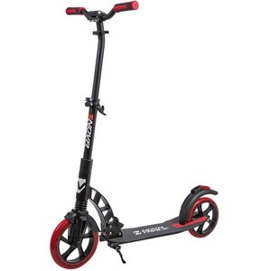 Самокат Novatrack Deft, колеса 230/200 мм, амортизатор, черный с красным, до 100 кг Novatrack (Новатрэк) фото 1