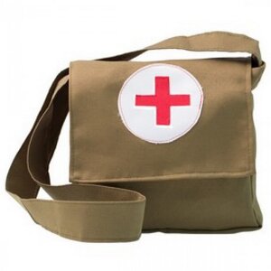 Медицинская сумка с красным крестом, 24 см