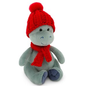 Мягкая игрушка Дракончик Сёма в красном шарфике и шапке 20 см Orange Toys фото 1