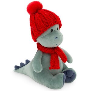 Мягкая игрушка Дракончик Сёма в красном шарфике и шапке 20 см Orange Toys фото 2