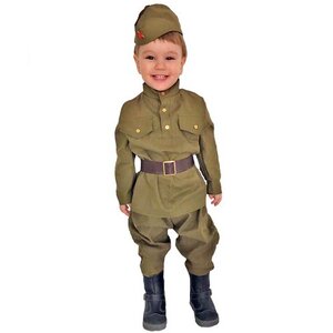 Детская военная форма Солдат малютка, рост 82-92 см