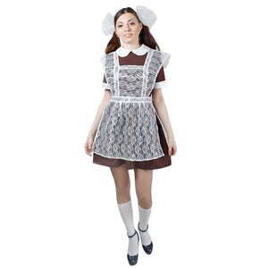 Школьная форма на последний звонок Выпускница с кружевом, 46-48 размер Бока С фото 1