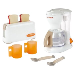 Игровой набор тостер и кофеварка Tefal, 6 предметов Smoby фото 1