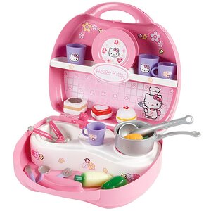 Мини-кухня в чемоданчике Hello Kitty 25*22*10 см Smoby фото 1