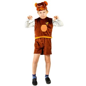 Карнавальный костюм Медвежонок, рост 104-116 см
