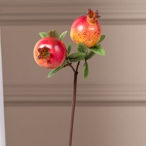 Искусственная ветка Гранат Шароли 33 см красная EDG (ЭДГ) фото 4