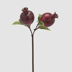 Искусственная ветка Гранат Sharoli 33 см бургунди