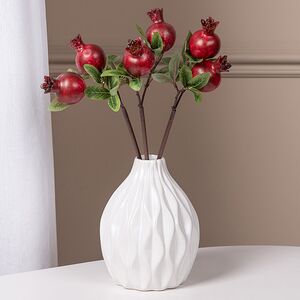 Искусственная ветка Гранат Sharoli Foglie 33 см бургунди