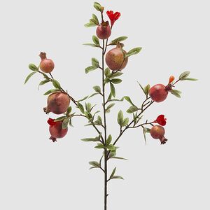 Искусственная ветка Гранат Легрелле 76 см красная