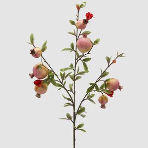 Искусственная ветка Гранат Легрелле 76 см розовая