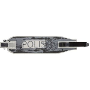 Самокат Novatrack Polis, колеса 250/200 мм, амортизатор, бело-серый, до 100 кг Novatrack (Новатрэк) фото 7