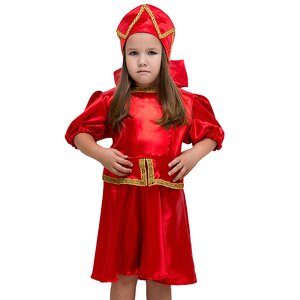 Карнавальный костюм Плясовой Кадриль красный, рост 104-116 см