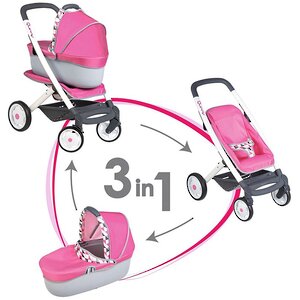 Коляска-трансформер для куклы MC&Quinny 65.5 см Smoby (Смуби) фото 1