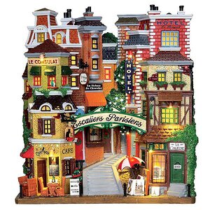 Фасад Французская улочка, 27*24*10 см, подсветка, батарейки