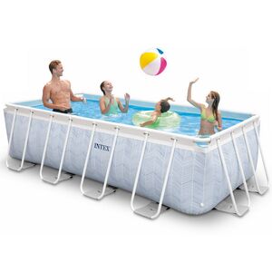 Каркасный бассейн 26780 Intex Chevron Prism Frame 400*200*100 см, картриджный фильтр, лестница INTEX фото 5