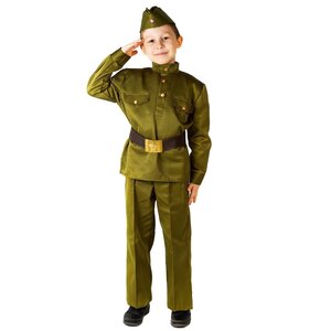 Детская военная форма Солдат в брюках люкс