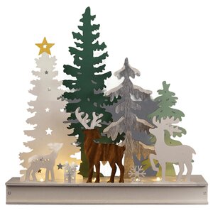 Новогодний светильник Гессенский лес 30*30 см, 8 LED ламп, на батарейках Star Trading (Svetlitsa) фото 8