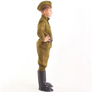 Детская военная форма Солдат в галифе люкс, рост 122-134 см Бока С фото 7