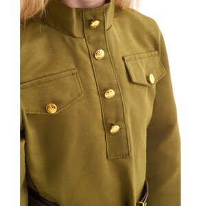 Детская военная форма Солдаточка в платье люкс, рост 82-92 см Бока С фото 4