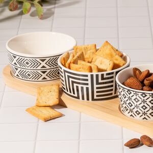 Набор для закусок Black and White 38*10 см, 5 предметов Koopman фото 2