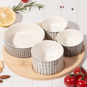 Набор для закусок Black and White 22 см, 5 предметов Koopman фото 3