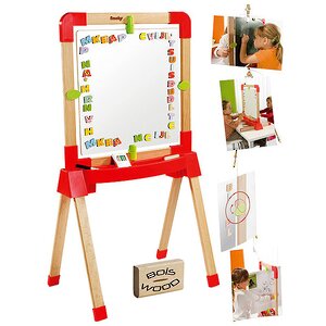 Доска для рисования с маркером и буквами, 57*38*106 см Smoby фото 1