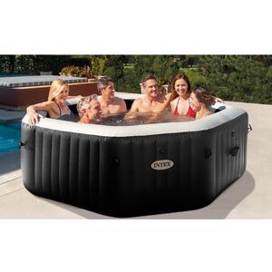 Надувной бассейн-джакузи Intex 28462 Jet Bubble Deluxe Onyx 218*71 см, аэро и гидромассаж, хлоргенератор INTEX фото 2