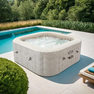 Надувной бассейн-джакузи Intex 28472 Chevron Deluxe 195*71 см, аэромассаж