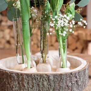 Стеклянная колба для цветов Therios на подставке 15 см Ideas4Seasons фото 4