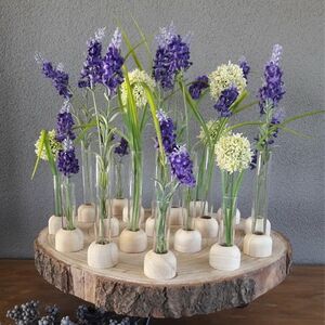 Стеклянная колба для цветов Therios на подставке 15 см Ideas4Seasons фото 5