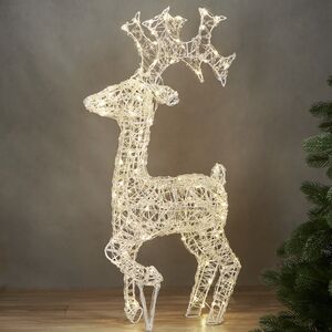 Светодиодный олень Нельсон 78 см, 120 теплых белых LED ламп, IP44 Winter Deco фото 1