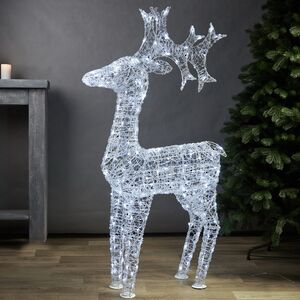 Светодиодный олень Арни 150 см, 220 холодных белых LED ламп, IP44 Winter Deco фото 1