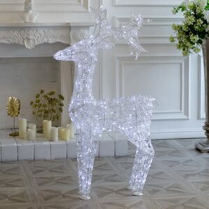 Светодиодный олень Арни 150 см, 220 холодных белых LED ламп, IP44 Winter Deco фото 2
