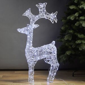 Светодиодный олень Парис 93 см, 120 холодных белых LED ламп, IP44 Winter Deco фото 4