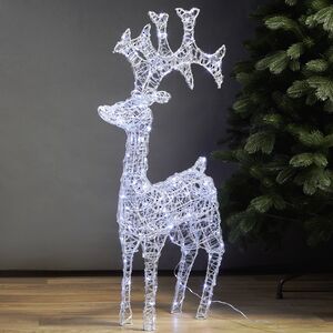 Светодиодный олень Парис 93 см, 120 холодных белых LED ламп, IP44 Winter Deco фото 6