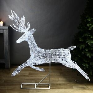 Светодиодный олень Зефир 155 см, 300 холодных белых LED ламп, IP44 Winter Deco фото 2