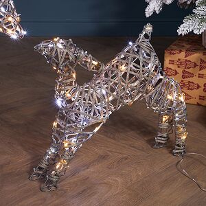 Набор светящихся оленей Малыш и Мама 2 шт, 48-102 см, 230 теплых/холодных белых LED ламп, IP44 Winter Deco фото 5