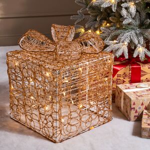 Светящийся подарок Lokka 40 см, 40 теплых белых LED ламп, на батарейках, IP44