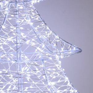 Светодиодная фигура Елка Аноретта 45 см, 700 холодных белых микро LED ламп, IP44 Winter Deco фото 2