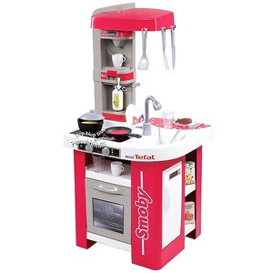 Детская кухня Tefal Studio 100*47*49 см 27 предметов, розовая с серым, свет, звук Smoby (Смуби) фото 3