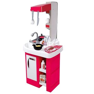 Детская кухня Tefal Studio 100*47*49 см 27 предметов, розовая с серым, свет, звук Smoby (Смуби) фото 6
