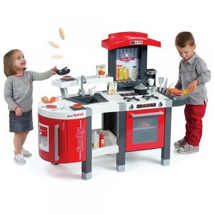 Детская кухня Tefal Super Chef Deluxe 97*115 см, 46 предметов, со звуком и пузырьками Smoby фото 1