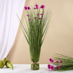 Искусственный букет Полевые Цветы 55 см розовый