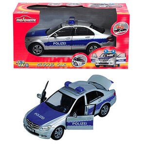 Машина Mercedes S.O.S синий 25 см 1:18 свет звук фрикционный DICKIE TOYS фото 2