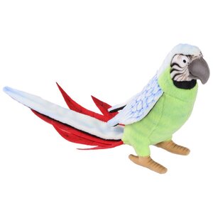 Мягкая игрушка Зеленый попугай 37 см