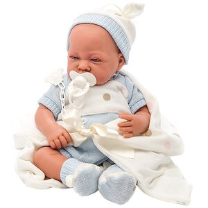 Кукла - младенец Санти в голубом 40 см говорящая Antonio Juan Munecas фото 2