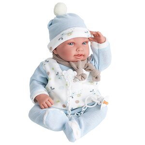 Кукла - младенец Камилло в голубом 40 см говорящая Antonio Juan Munecas фото 1