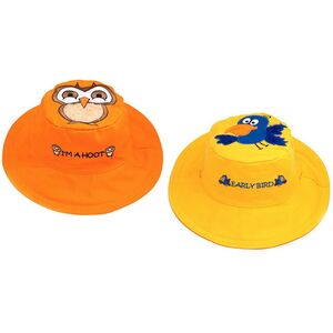 Детская панама Flapjackkids Совёнок и Птичка, размер S, от 0.5 до 2 лет Flapjackkids фото 2
